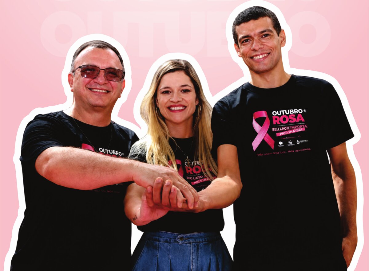 As três clínicas fundadoras do movimento, unidas em um aperto de mãos simbólico